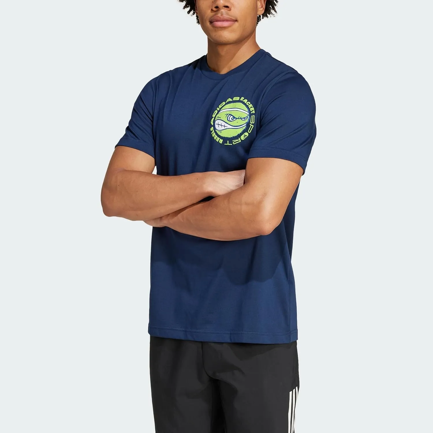 adidas Men's Racket Sport Rebels Graphic T-Shirt