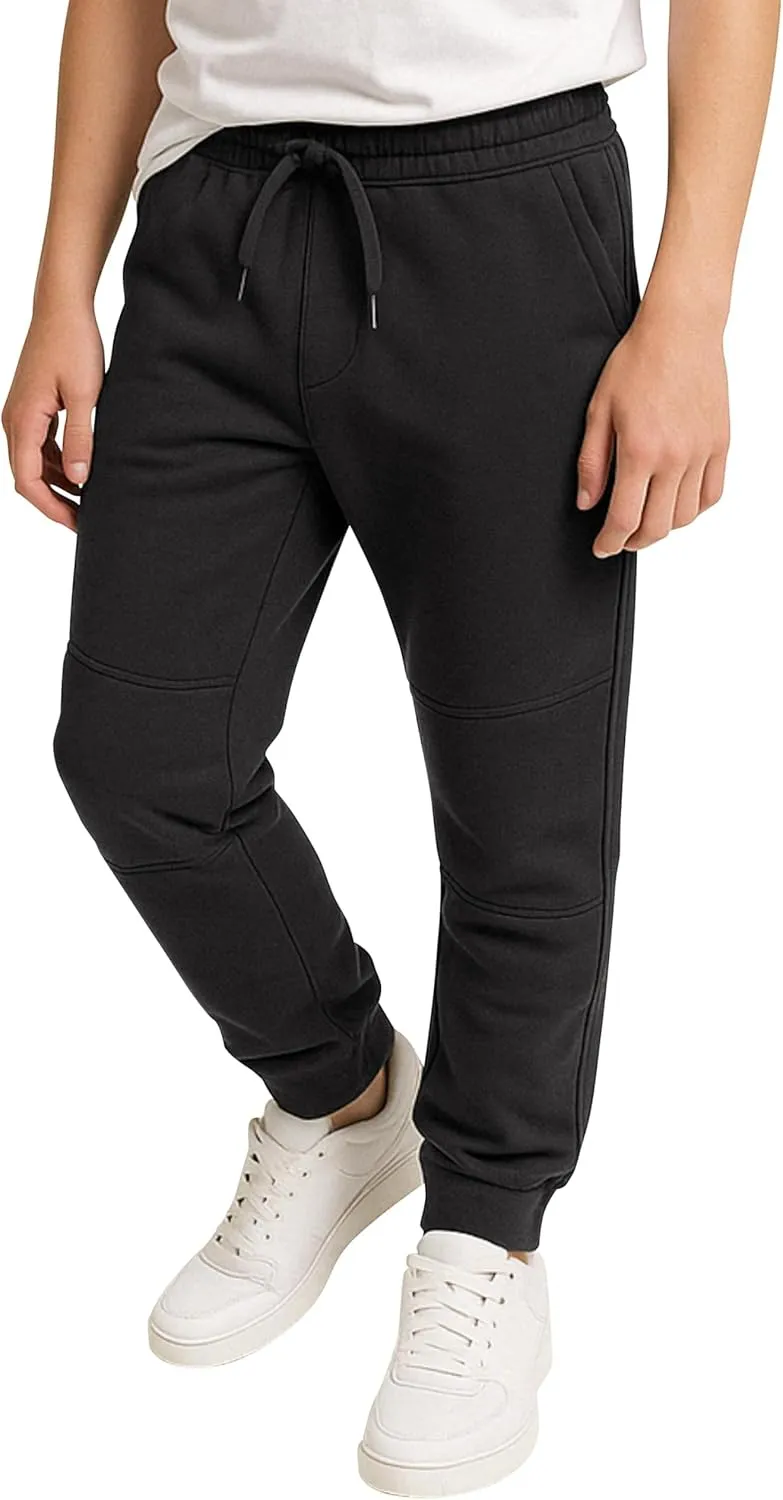 Andrew Scott Boys Fleece Joggers Pants | Multi Pack & Colors | Athletic Loose-fit Kids Sweatpants for Sports