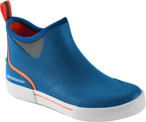 BASSDASH Men??s 4.5" Waterproof Fishing Deck Boots Anti-Slip Rubber Ankle Boots Rain Shoes for Boating Gardening Working