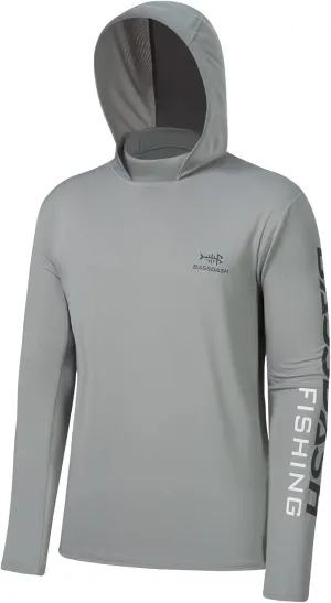 BASSDASH UPF 50  Men??s UV Sun Protection Long Sleeve Performance Fishing Hoodie Hooded Shirts