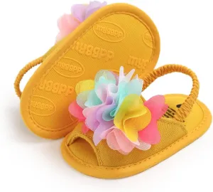 Infant Baby Boys Girls Sandals Summer Baby Wedding Dress Flat Shoes Newborn Crib Shoes First Walkers Prewalkers Shoes