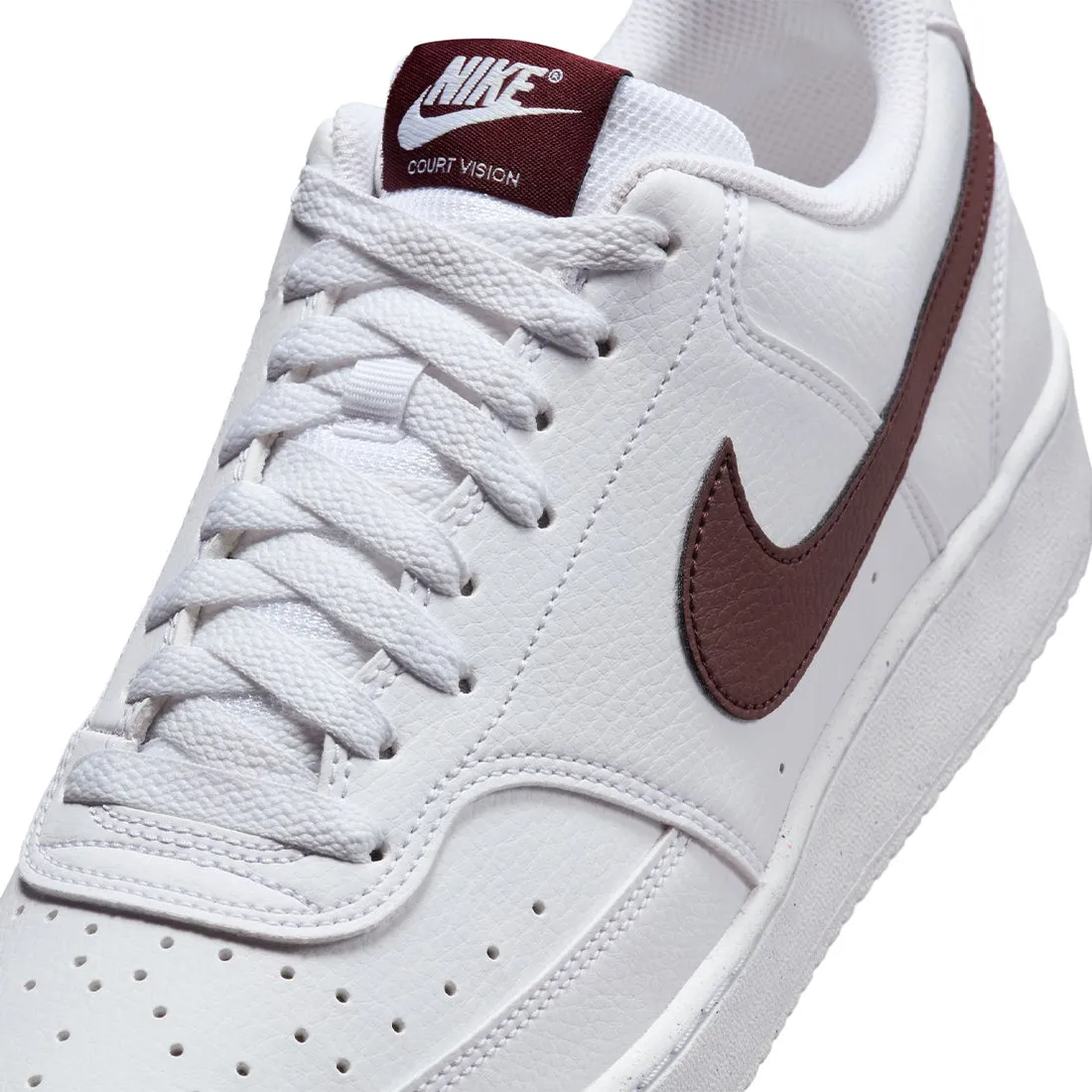 Nike Court Vision Low Next Nature Men's Shoes White Burgundy