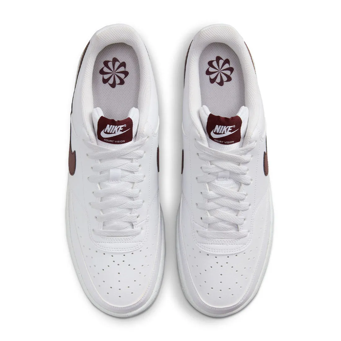 Nike Court Vision Low Next Nature Men's Shoes White Burgundy