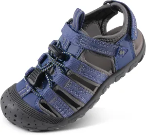 Stelle Boys Girls Sport Water Sandals Kids Summer Outdoor Beach Hiking Closed-Toe Athletic Shoes for Toddler/Little/Big Kids