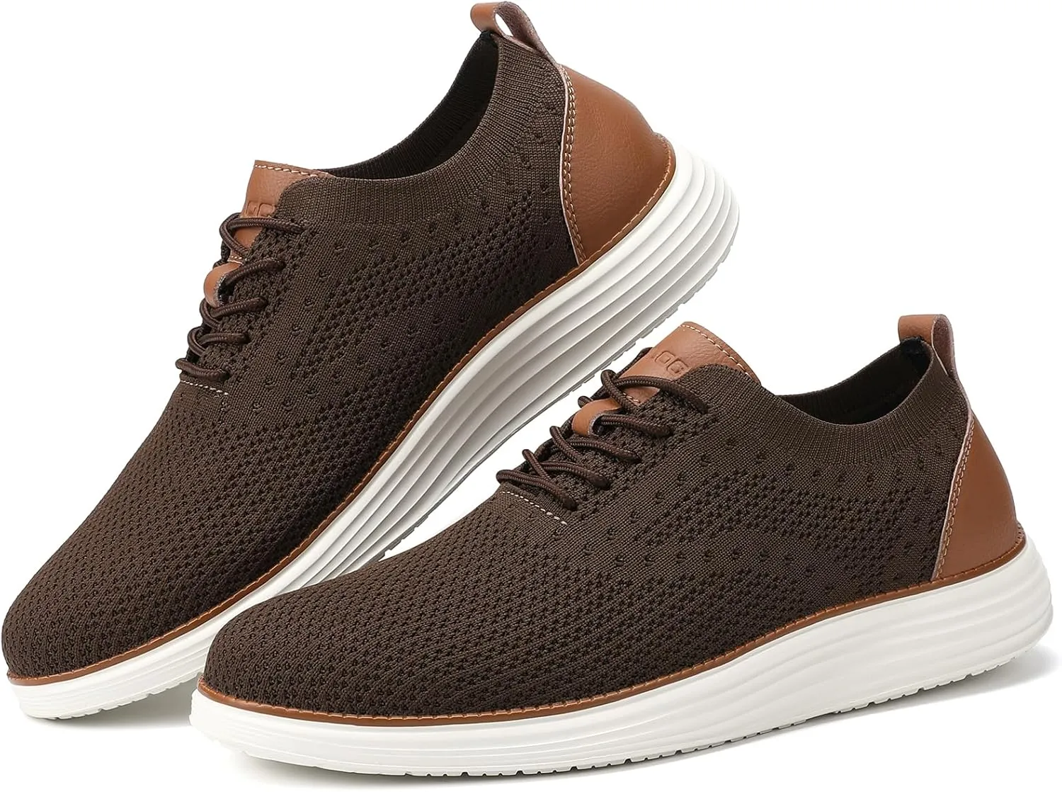 VILOCY Men's Casual Dress Sneakers Oxfords Business Mesh Breathable Walking Shoes Tennis Comfortable