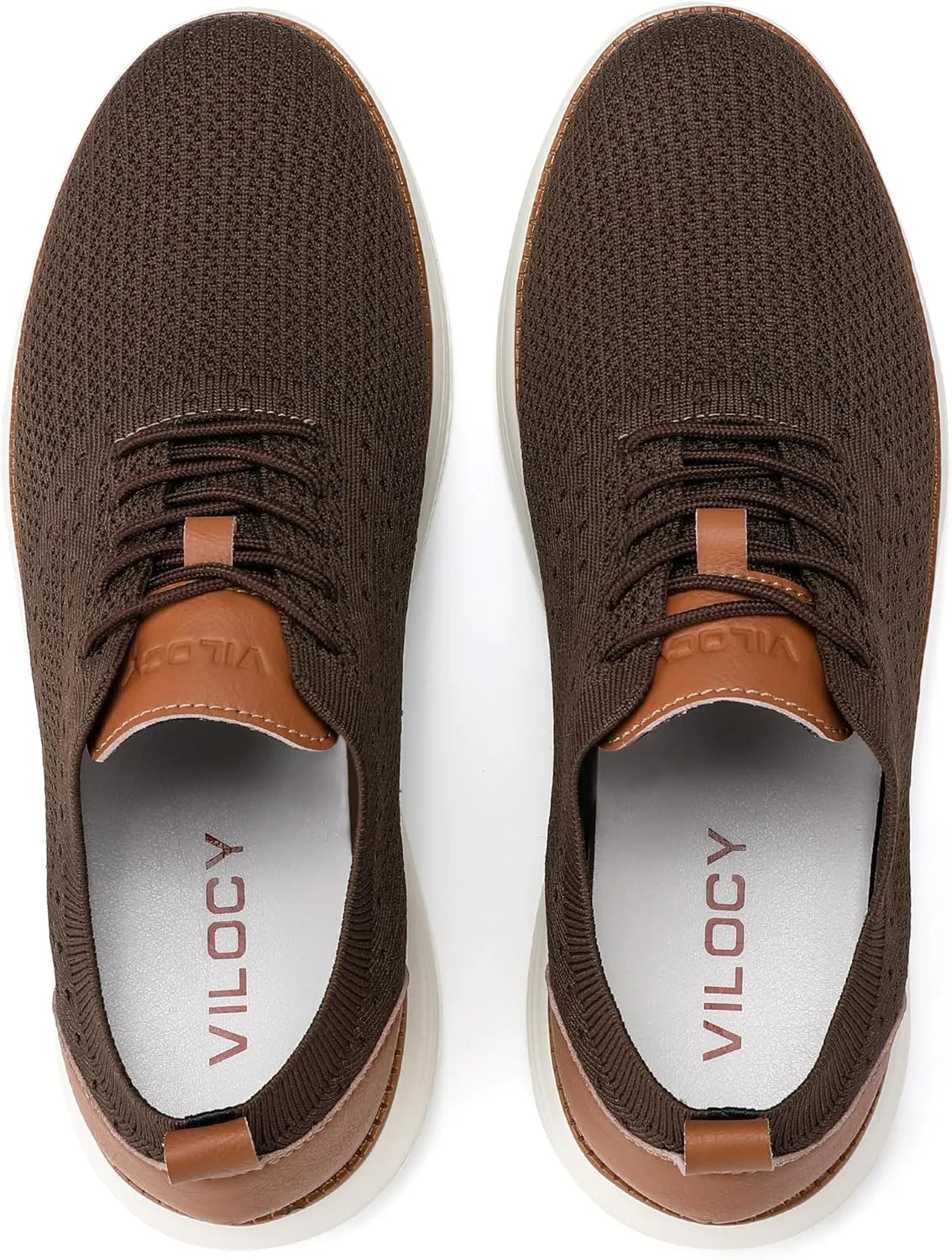 VILOCY Men's Casual Dress Sneakers Oxfords Business Mesh Breathable Walking Shoes Tennis Comfortable