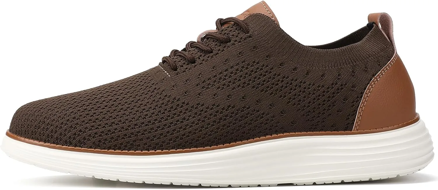 VILOCY Men's Casual Dress Sneakers Oxfords Business Mesh Breathable Walking Shoes Tennis Comfortable